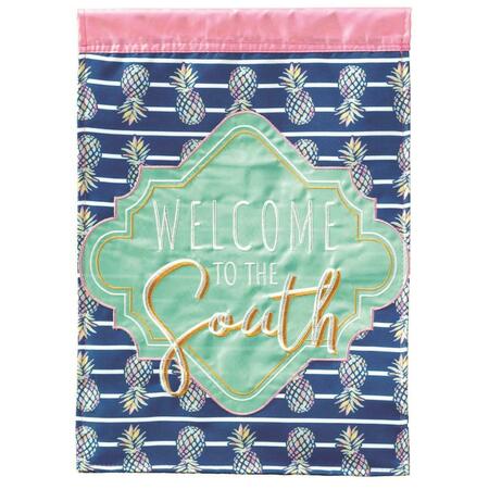 RECINTO 29 x 42 in. Welcome to The South Pineapple Garden Flag - Large RE3458713